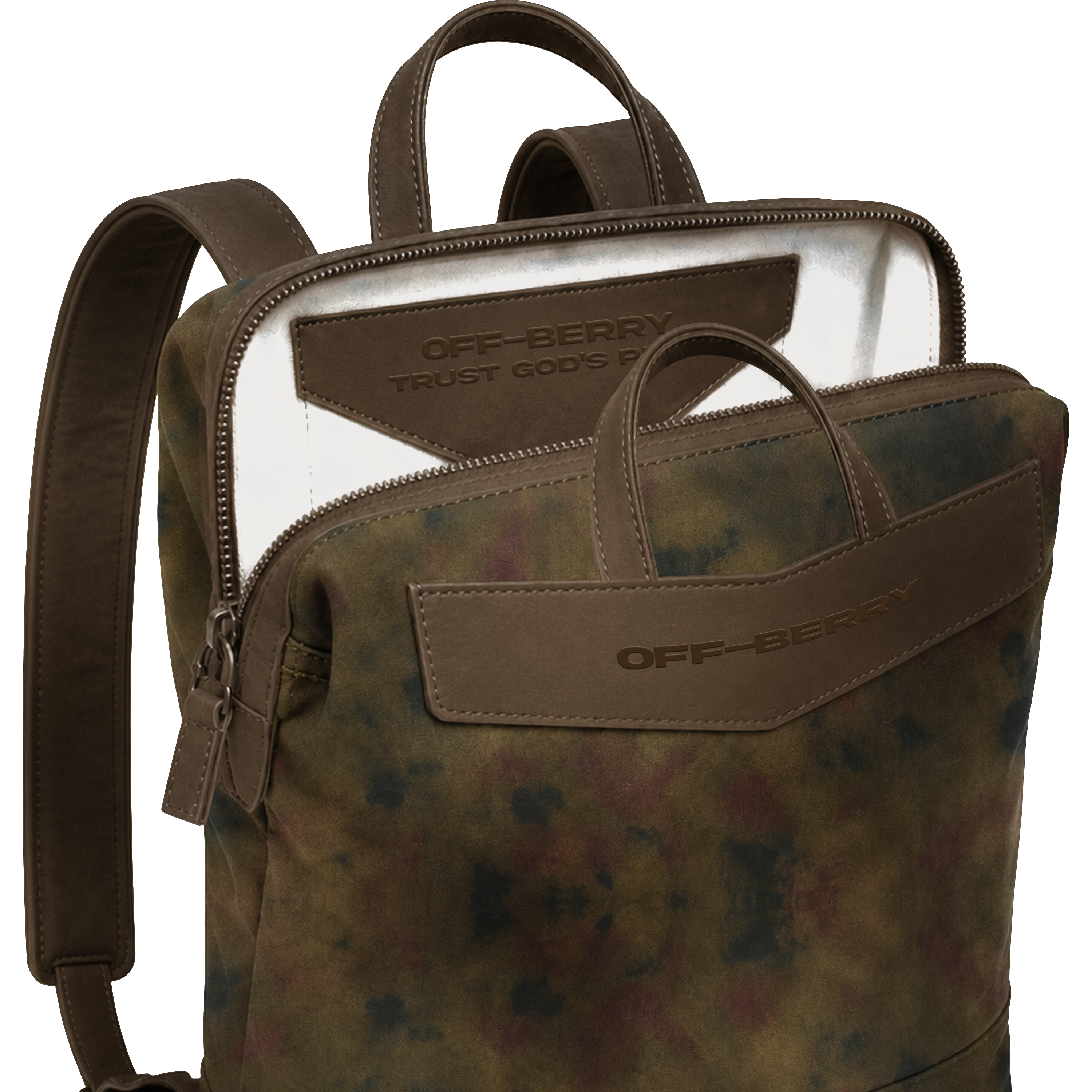 MUTED CAMO ZIP BOOKBAG